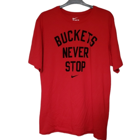 Nike Shirts Nike Dryfit Buckets Never Stop Tee Shirt Xxl Poshmark
